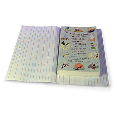 Clear self-adhesive book cover suitable for text books and manuals