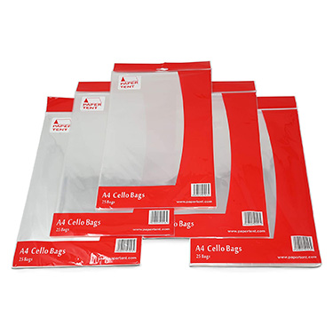 Cellophane bags for storage, protection and display.